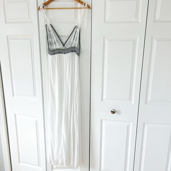 NWOT Lulus Days of Sunlight Ivory Embroidered Sleeveless Maxi Dress Size Small - Picture 9 of 13